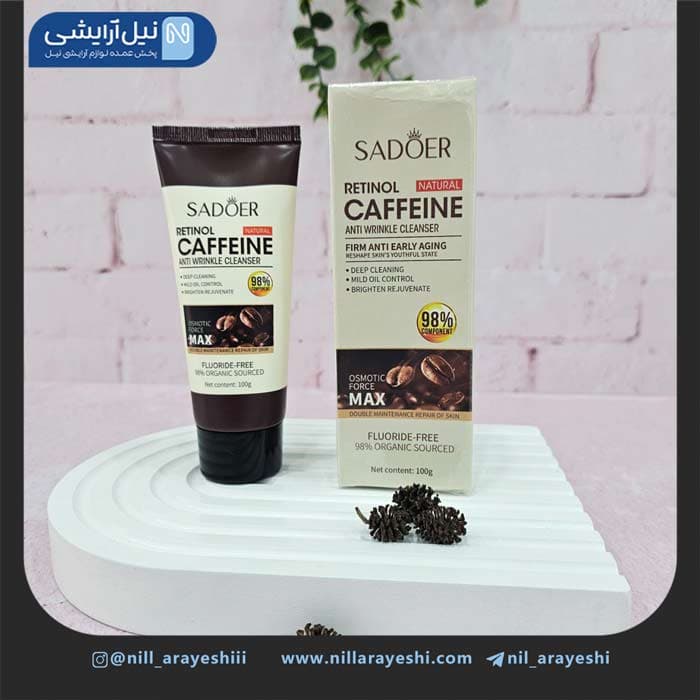فوم شستشو صورت تیوپی رتینول کافئین سادور کد SD0149 9 — تصویر ۵