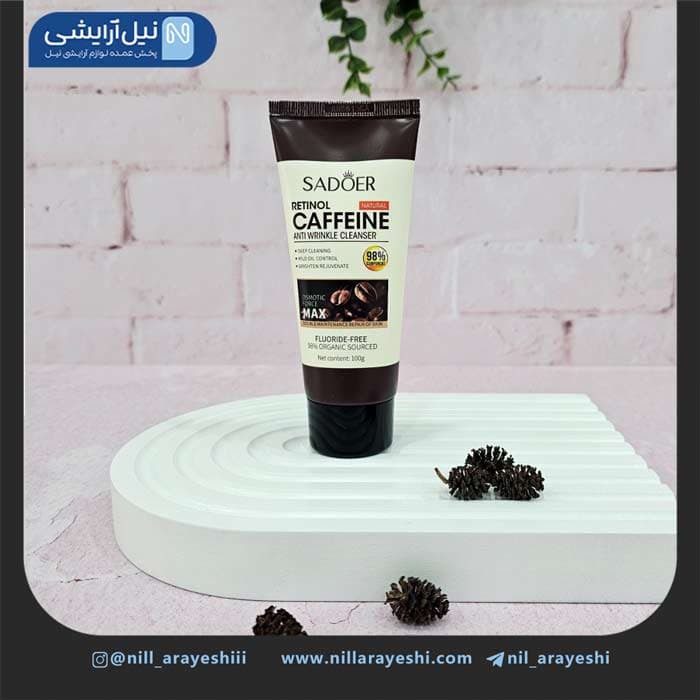فوم شستشو صورت تیوپی رتینول کافئین سادور کد SD0149 9 — تصویر ۴