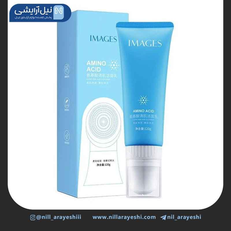 فوم شستشو صورت تیوپی براش دار آمینو اسید ایمیجز کد xxm79591