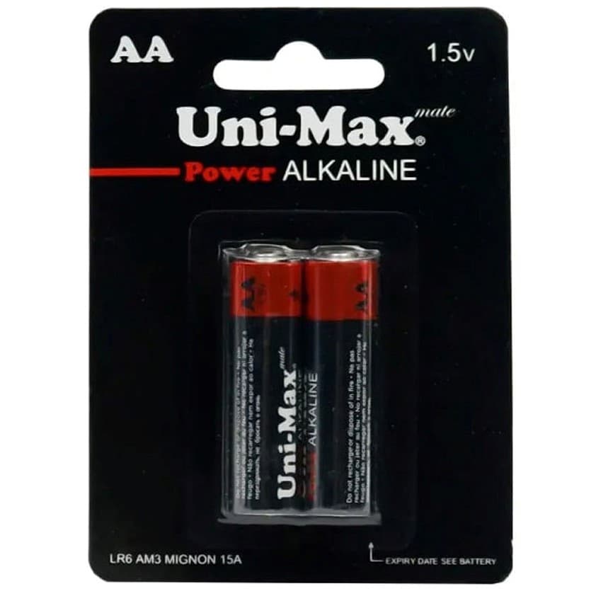 باتری قلمی 2 عددی کارتی Uni-Max Power Alkaline — تصویر ۲