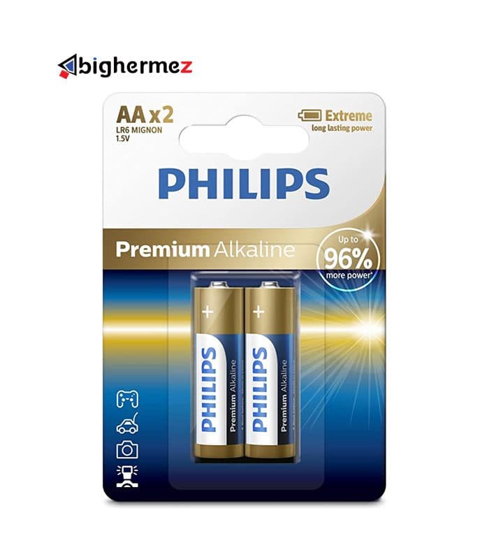 باتری قلم 2تایی الترا آلکالاین فیلیپس مدل LR6M2B/97