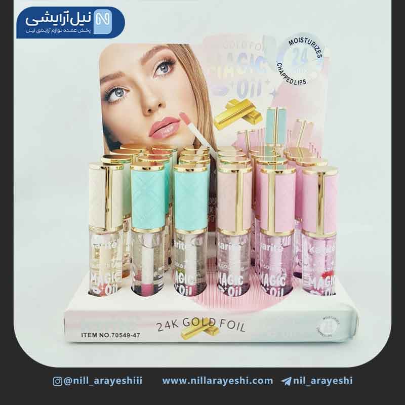 برق لب حرارتی گلدار طلا 24k کاریته کد 47 – 70549