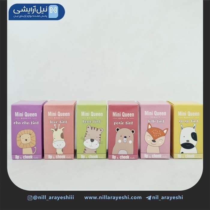 تینت لب طرح حیوانات مینی کویین کد XGX – 20 — تصویر ۴