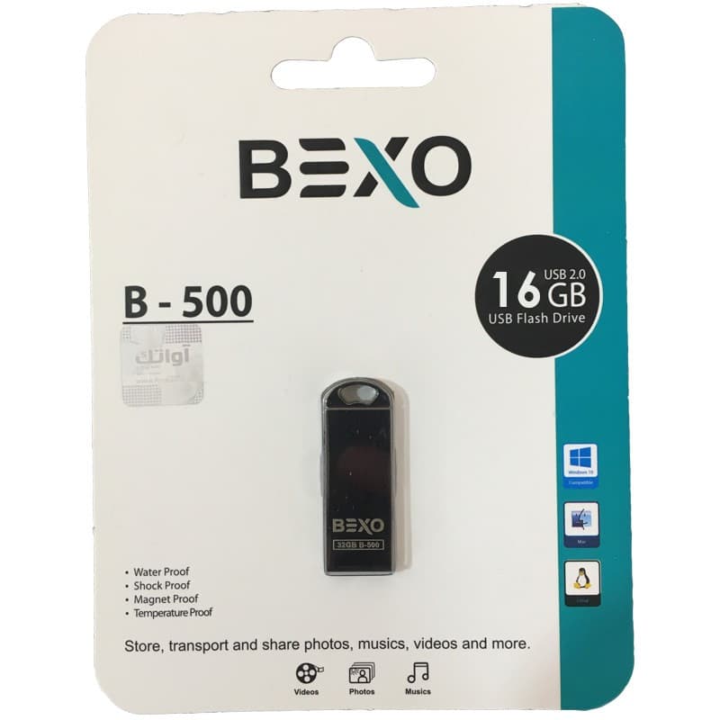 فلش 16 گیگ Bexo B-500 Black — تصویر ۲