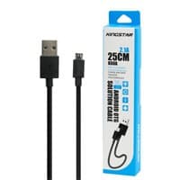 کابل شارژ و دیتا میکرو پاور بانکی 25cm فست Kingstar K60A 2.1A-گارانتی متین
