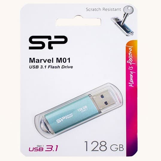 فلش 128 گیگ SILICON POWER marvel m01 USB3.2 — تصویر ۳