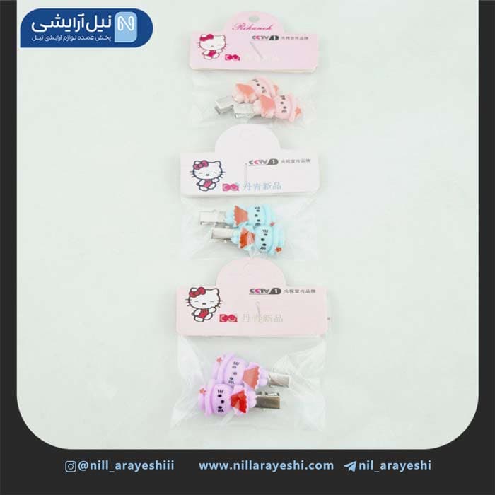 گیره مو انبری کارتی کیتی شش عددی کد 9 — تصویر ۴