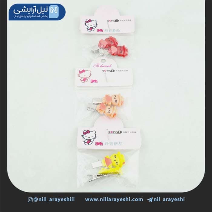 گیره مو انبری کارتی کیتی شش عددی کد 9 — تصویر ۳