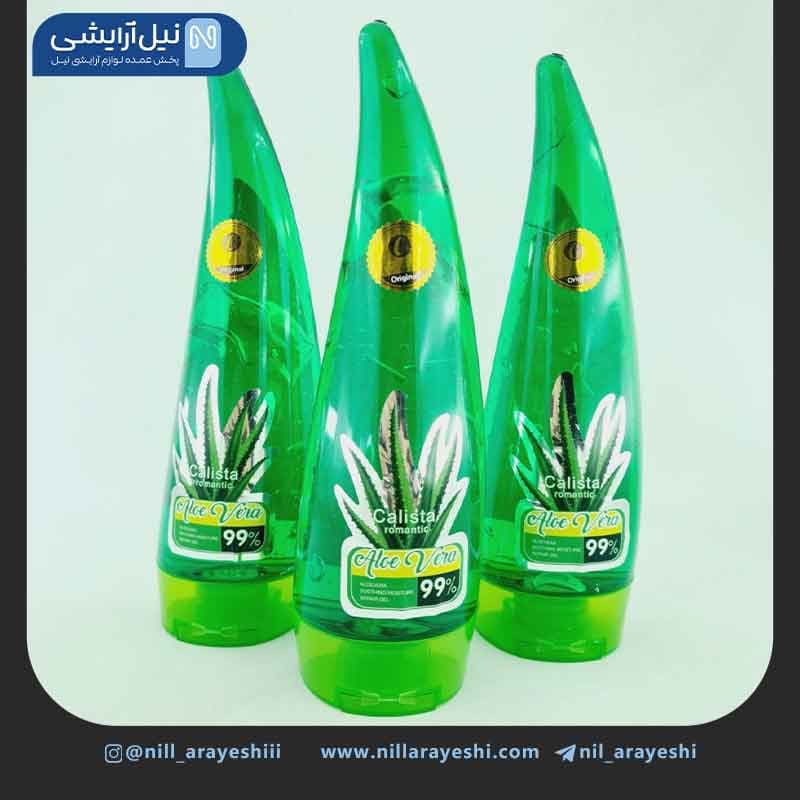 ژل آبرسان شاخکی آلوئه ورا 99% کالیستا رومانتیک 260 میل کد PO88
