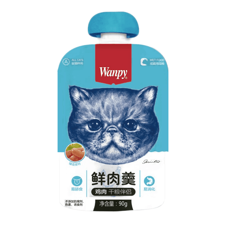 پودینگ گربه ونپی Wanpy با طعم مرغ