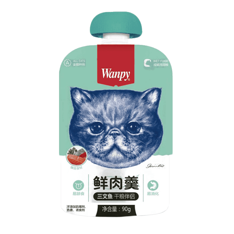 پودینگ گربه ونپی Wanpy با طعم ماهی سالمون
