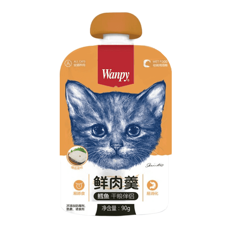 پودینگ بچه گربه ونپی Wanpy با طعم ماهی
