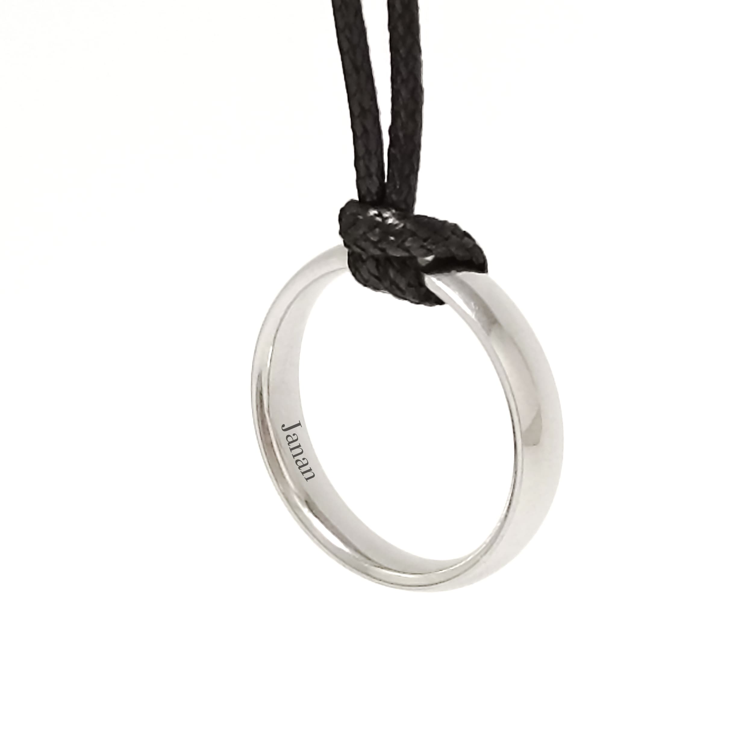 گردنبند گیوی مدل حلقه اسم جانان کد AR 0134