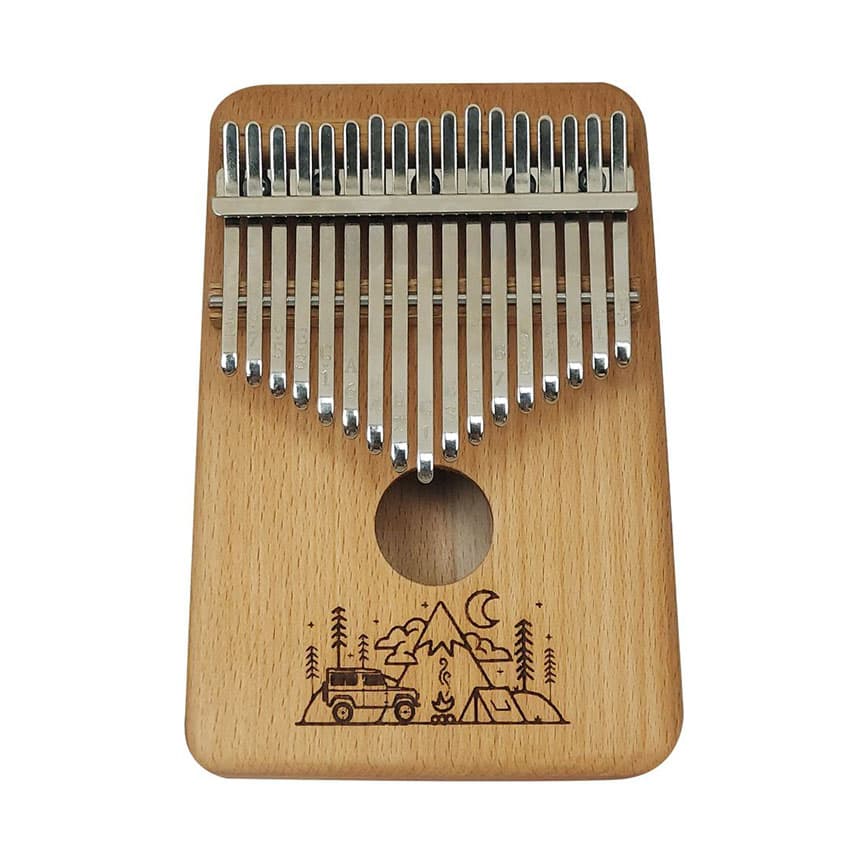 کالیمبا 17 تیغ چوب راش طرح طبیعت کد d160010