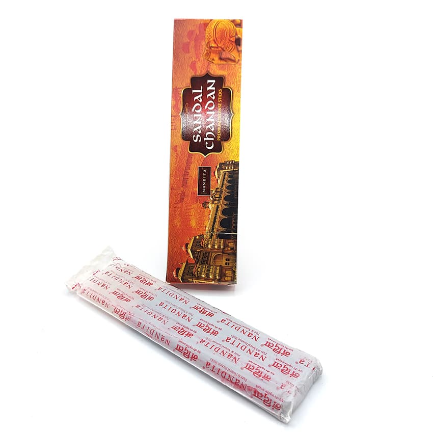 عود دستساز ناندیتا مدل صندل چاندان Sandal Chandan 100g کد 520126 — تصویر ۳