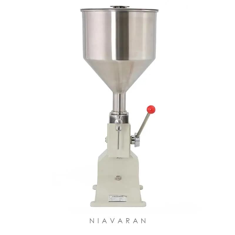 دستگاه پرکن دستی مایعات غلیظ و رقیق ظرفیت 5 الی 60 میل مدل NI-03