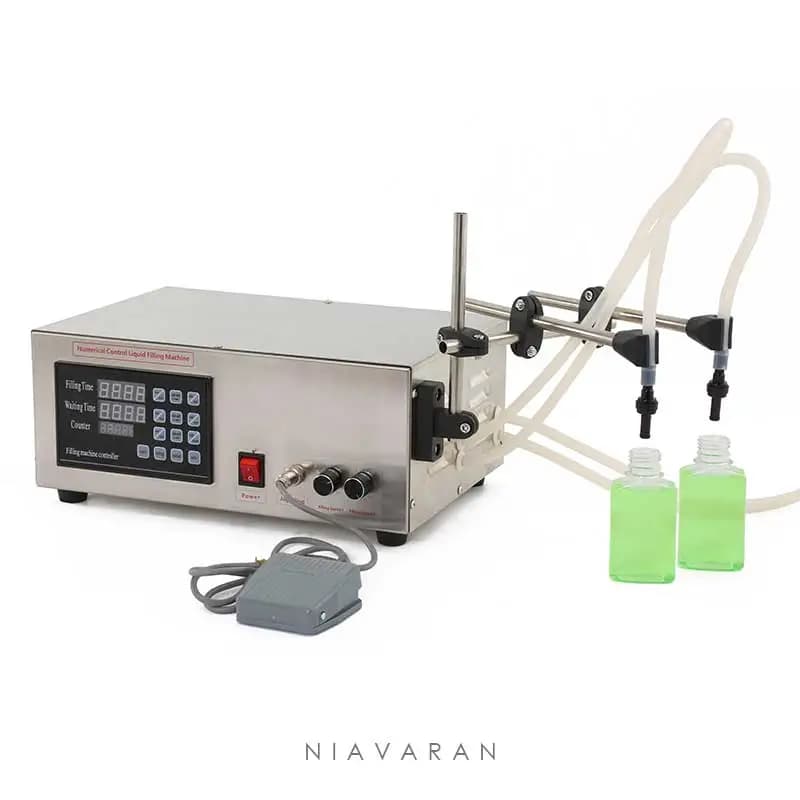دستگاه پرکن مایعات رقیق دو نازل دیجیتال مدل NI-LT130D