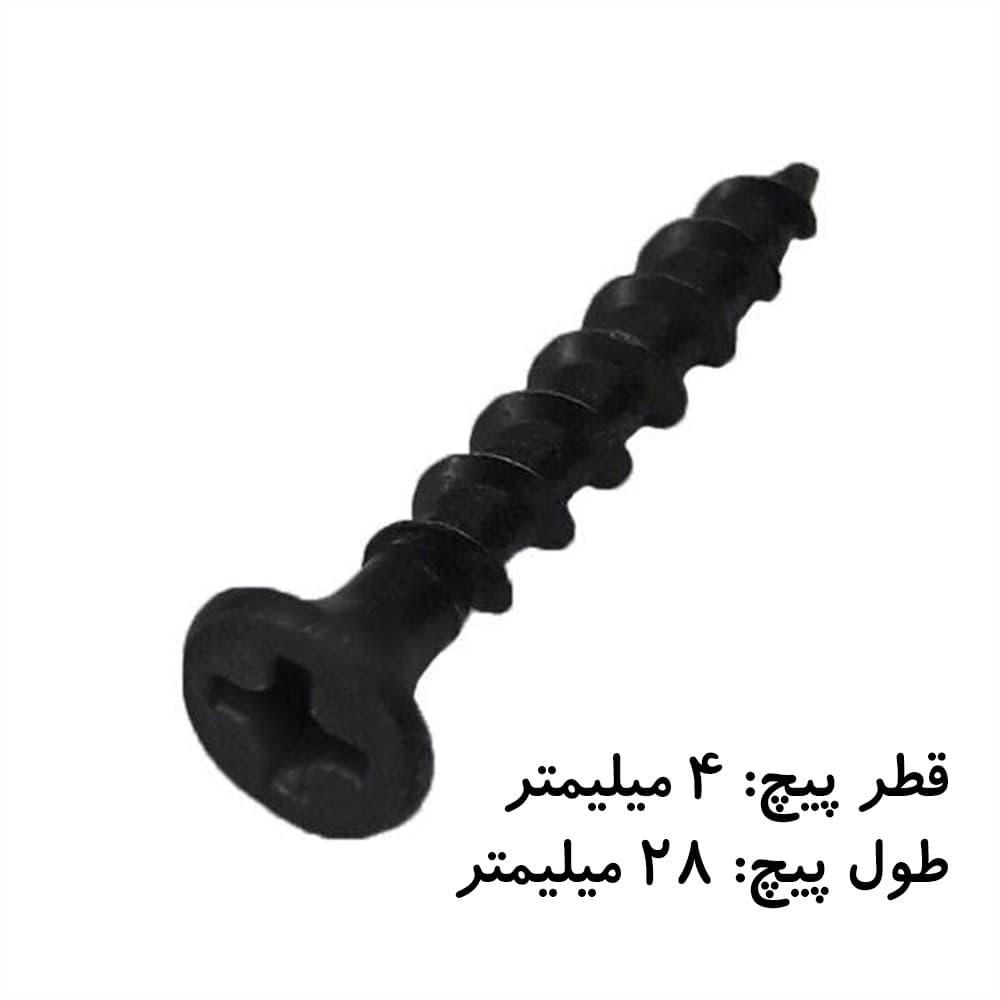 پیچ ام دی اف مدل 4 در 28 بسته 100 عددی — تصویر ۲