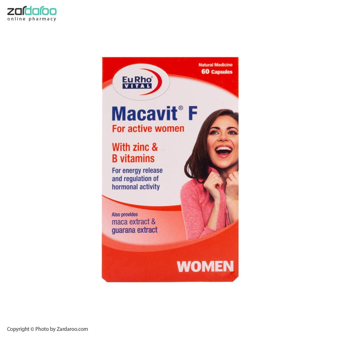 کپسول 60 عددی بهبود قوای جنسی بانوان ماکاویت اف یوروویتال Eurho Vital
