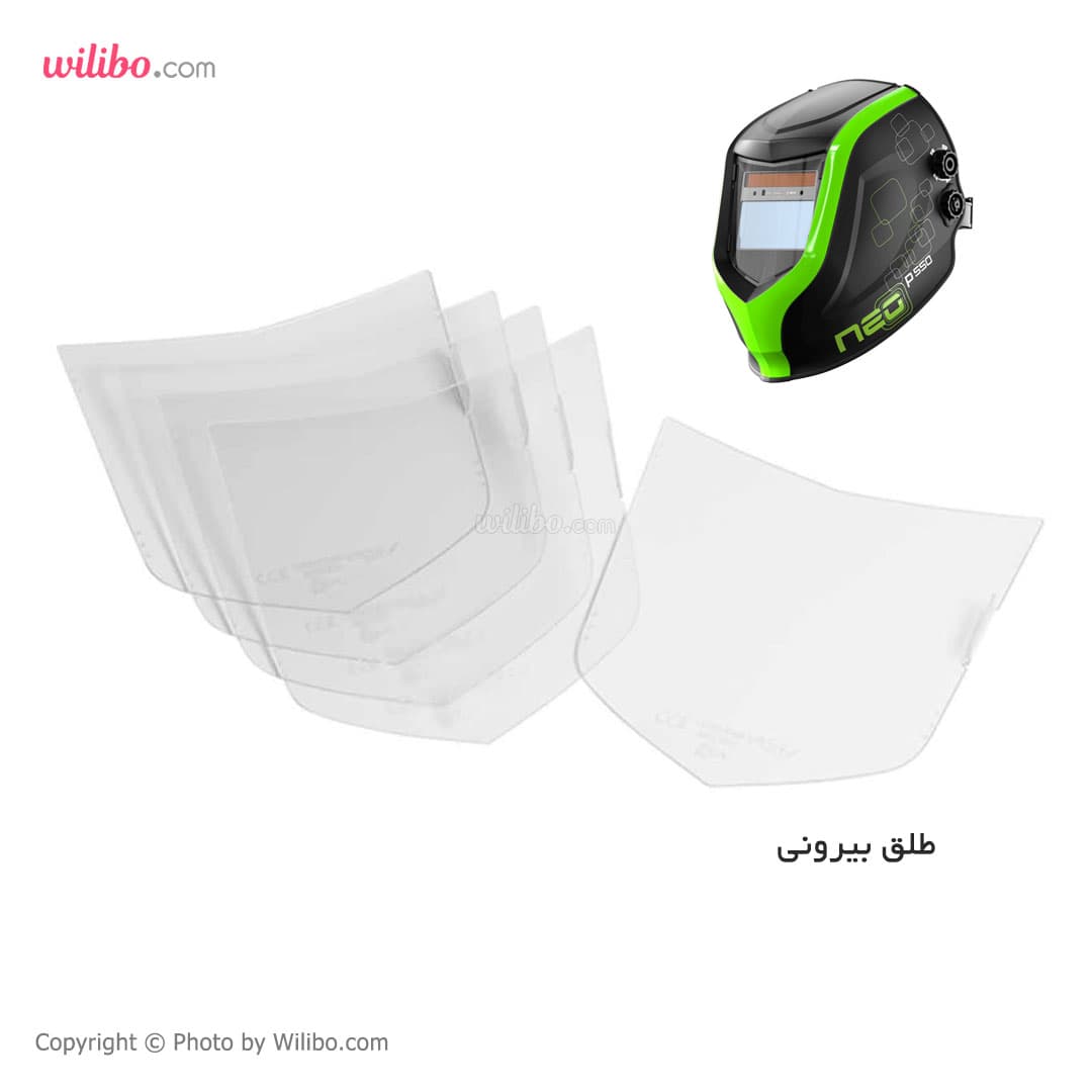 طلق محافظ لنز کلاه ماسک اُپترل مدل neo p550 — تصویر ۲