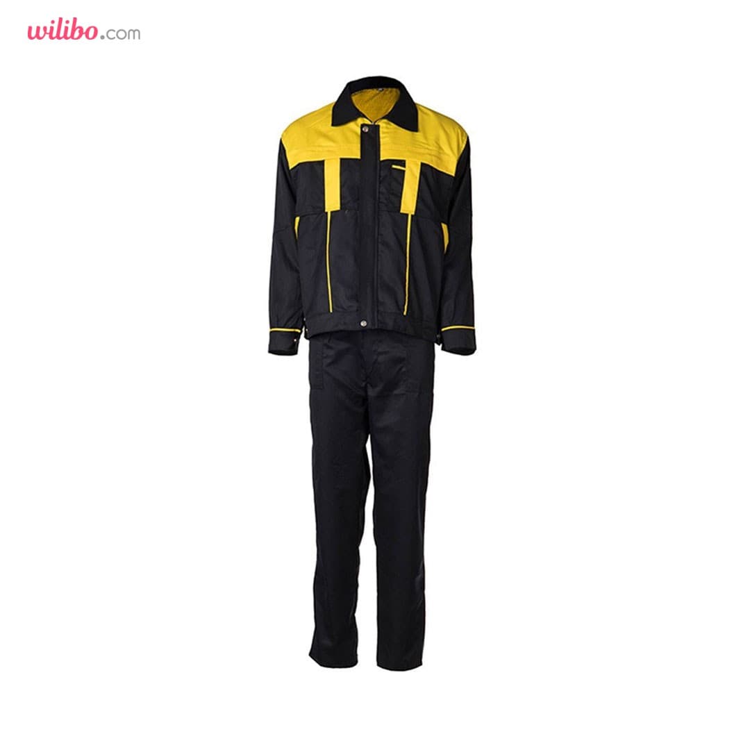 لباس کار طرح آلفا پارچه فلامنت کجراه — تصویر ۲