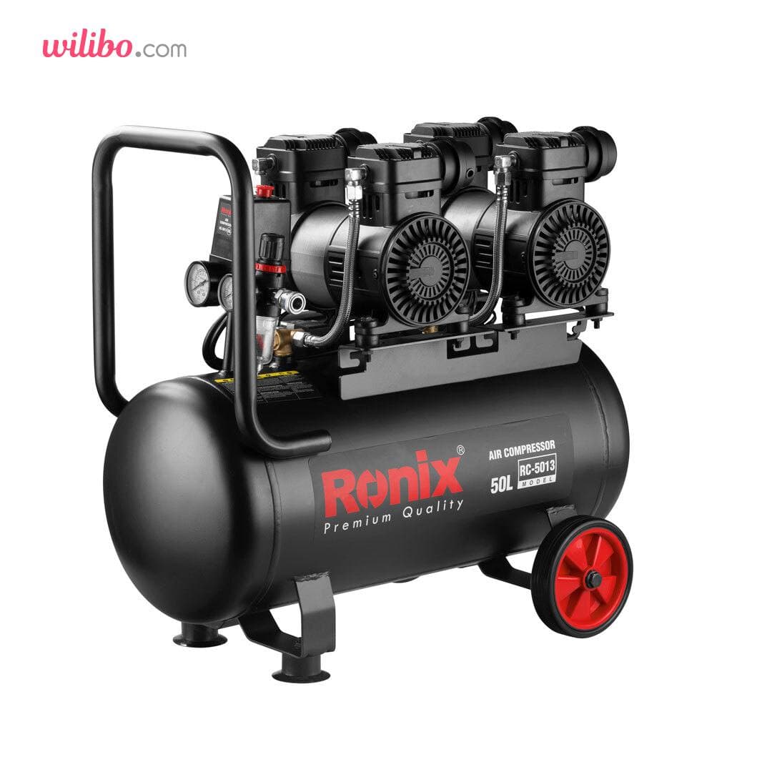 کمپرسور باد 50 لیتری بیصدا رونیکس مدل RC-5013 — تصویر ۲