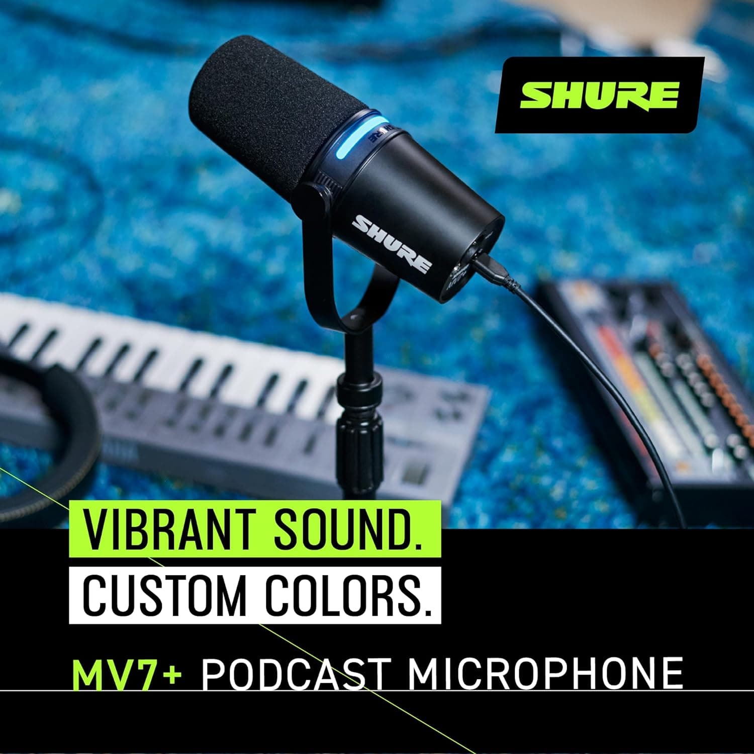 میکروفون شور Shure MV7+ Podcast Microphone — تصویر ۳