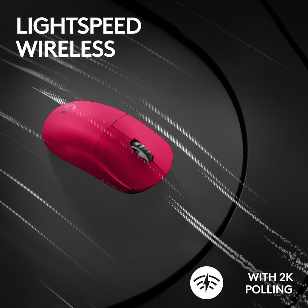 موس گیمینگ بی سیم Logitech G Pro x Superlight 2 – صورتی — تصویر ۴