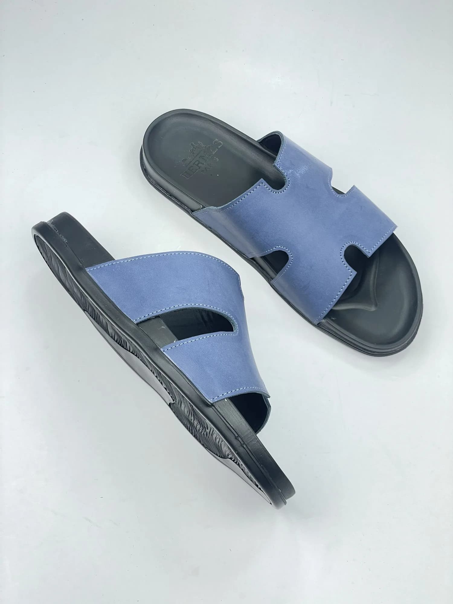 کد 365 اسلیپر صندل HERMES هرمس ابی — تصویر ۳