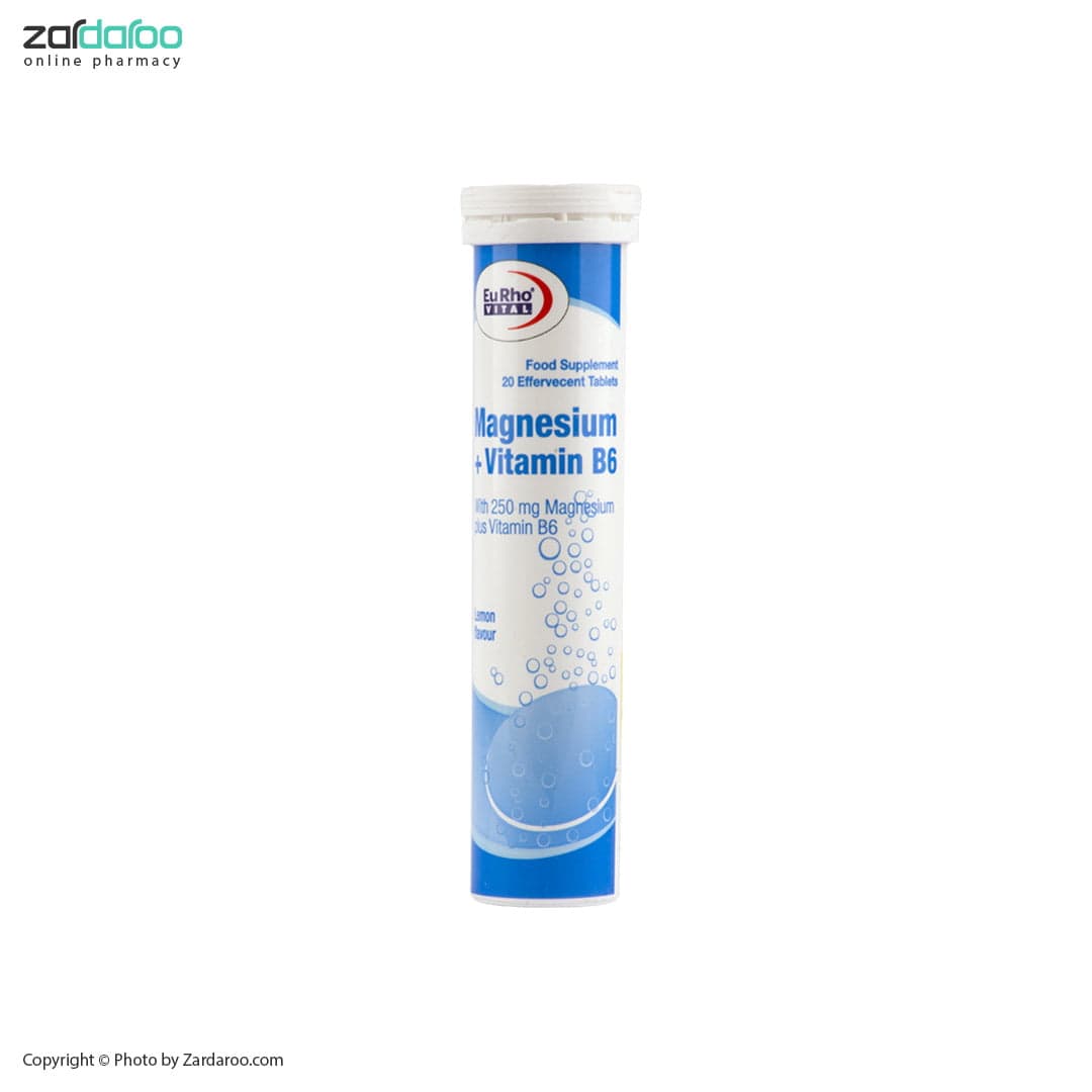 قرص جوشان منیزیم + ویتامین B6 یوروویتال Eurovital