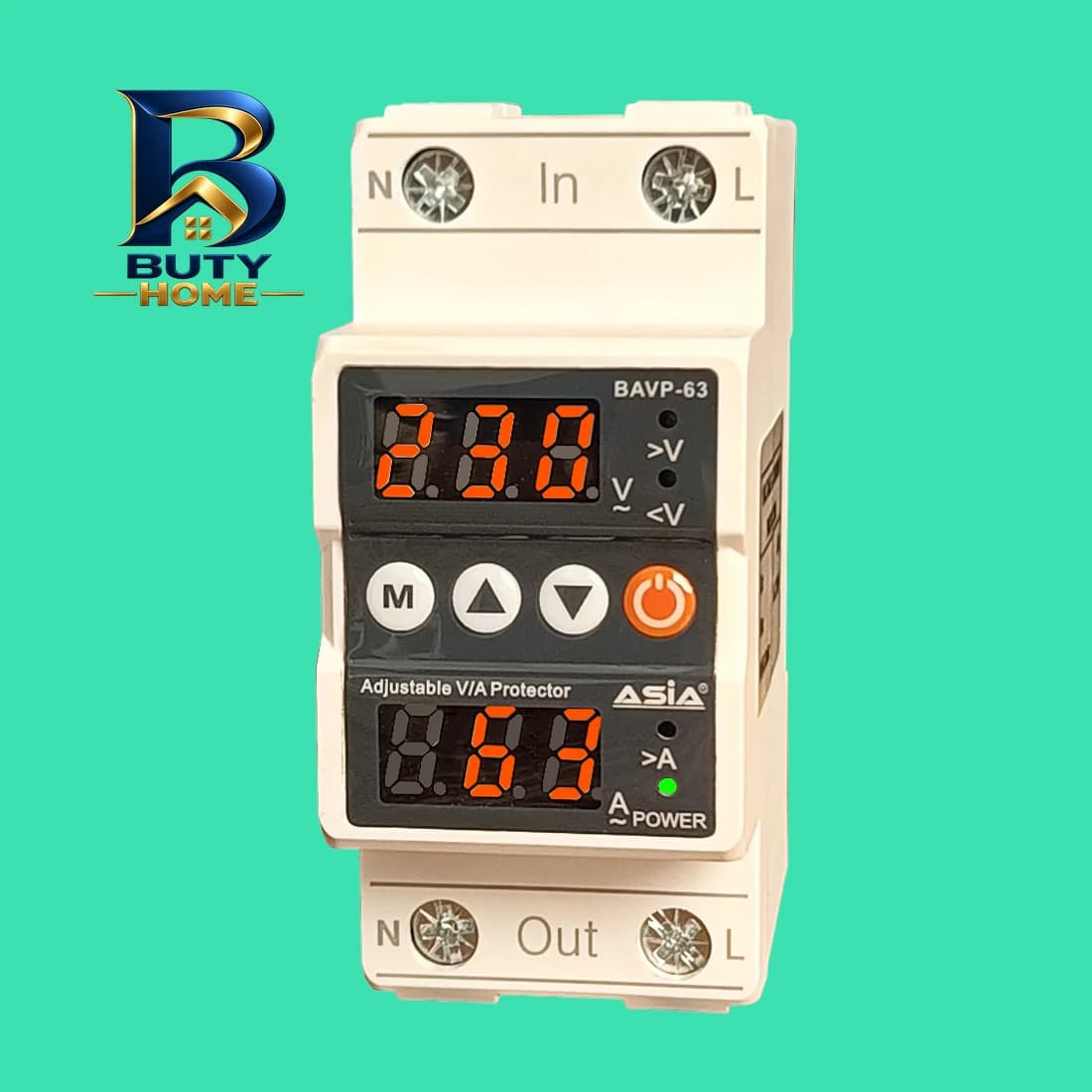 محافظ ولتاژ و جریان آسیا مدل XL-۰۲ ۶۳A اصل — تصویر ۳