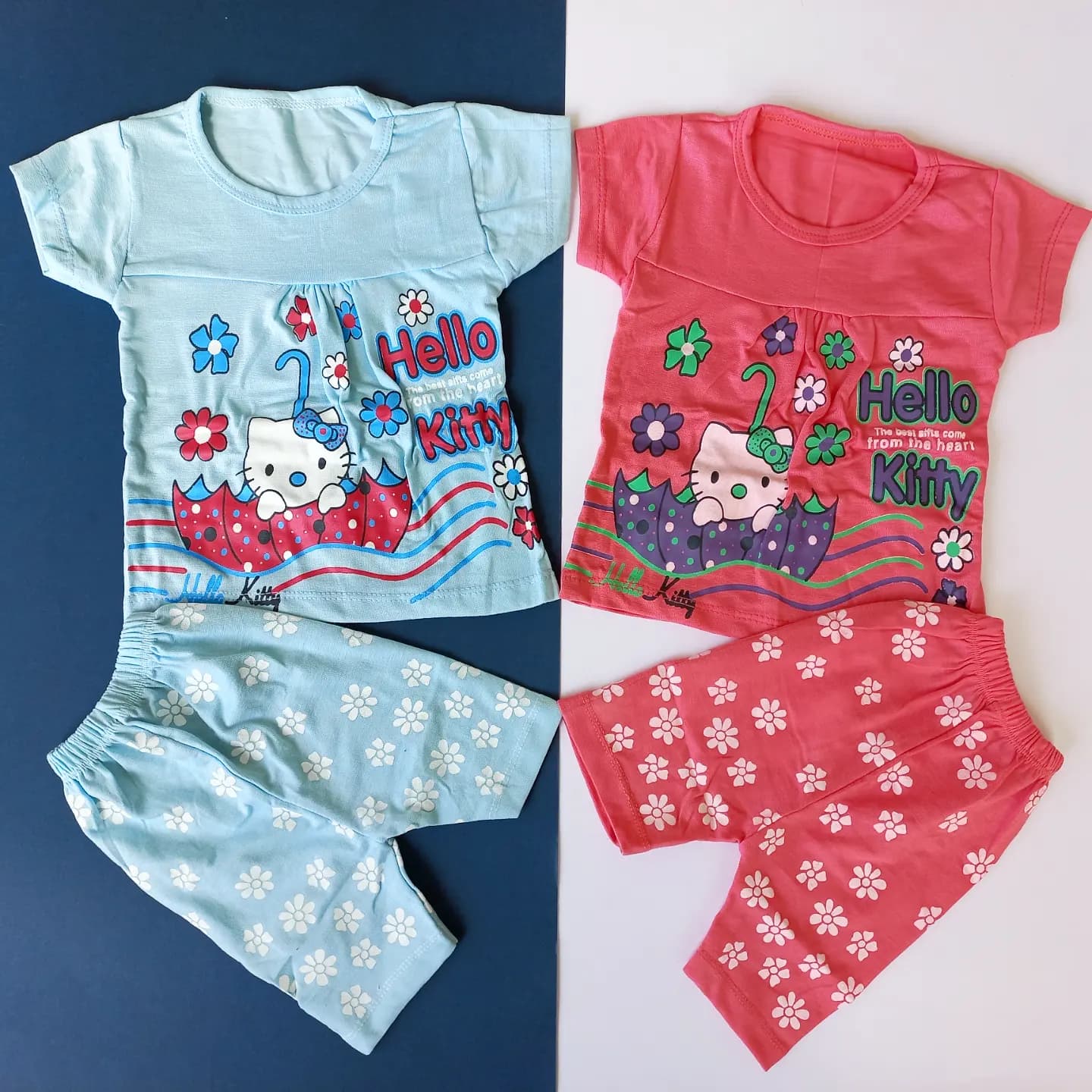 تیشرت شلوارک کیتی (Hello Kitty) سایز 2،3 کد 2117 — تصویر ۳