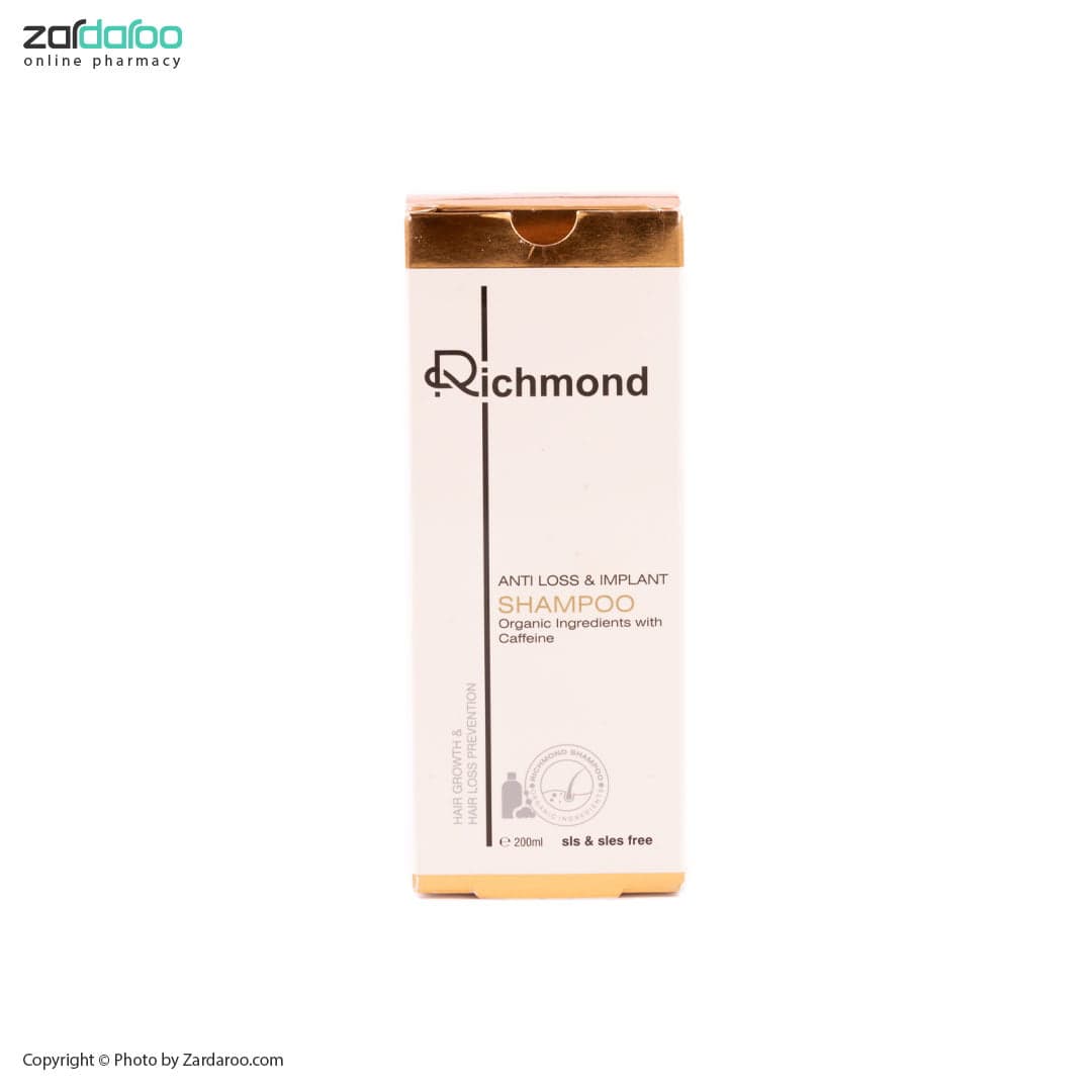 شامپو تقویت کننده ضد ریزش و ایمپلنت انواع مو ریچموند Richmond