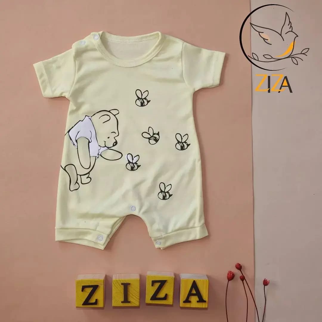 رامپر طرح خرس پو pooh سایز 1،2،3 کد 2072 — تصویر ۶