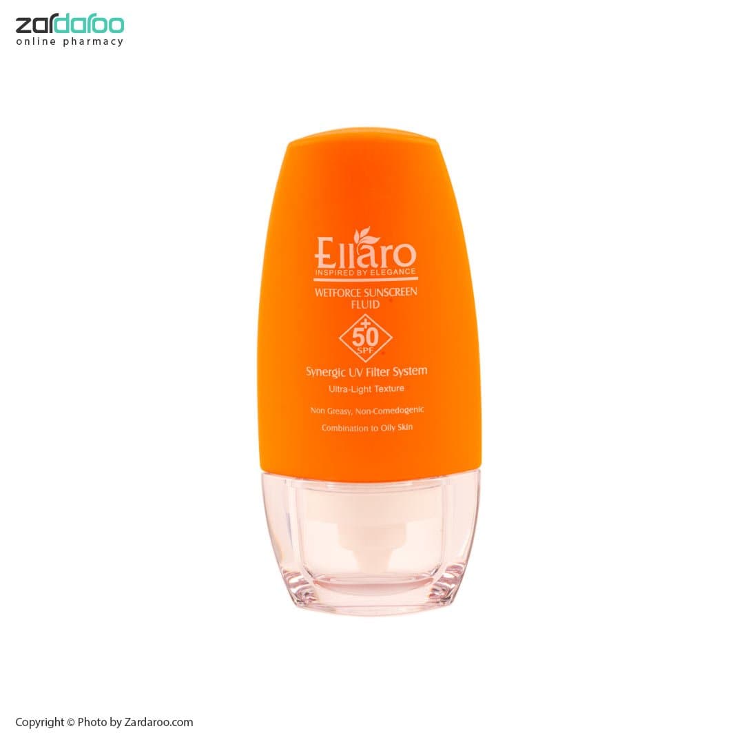 کرم ضد آفتاب پوست چرب فلویید وت فورس SPF50 الارو Ellaro — تصویر ۲