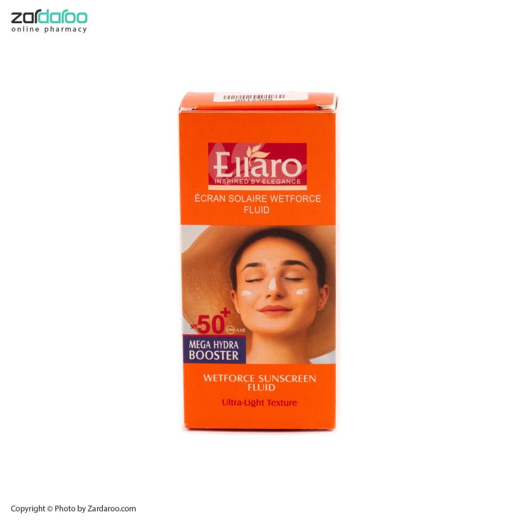 کرم ضد آفتاب پوست چرب فلویید وت فورس SPF50 الارو Ellaro