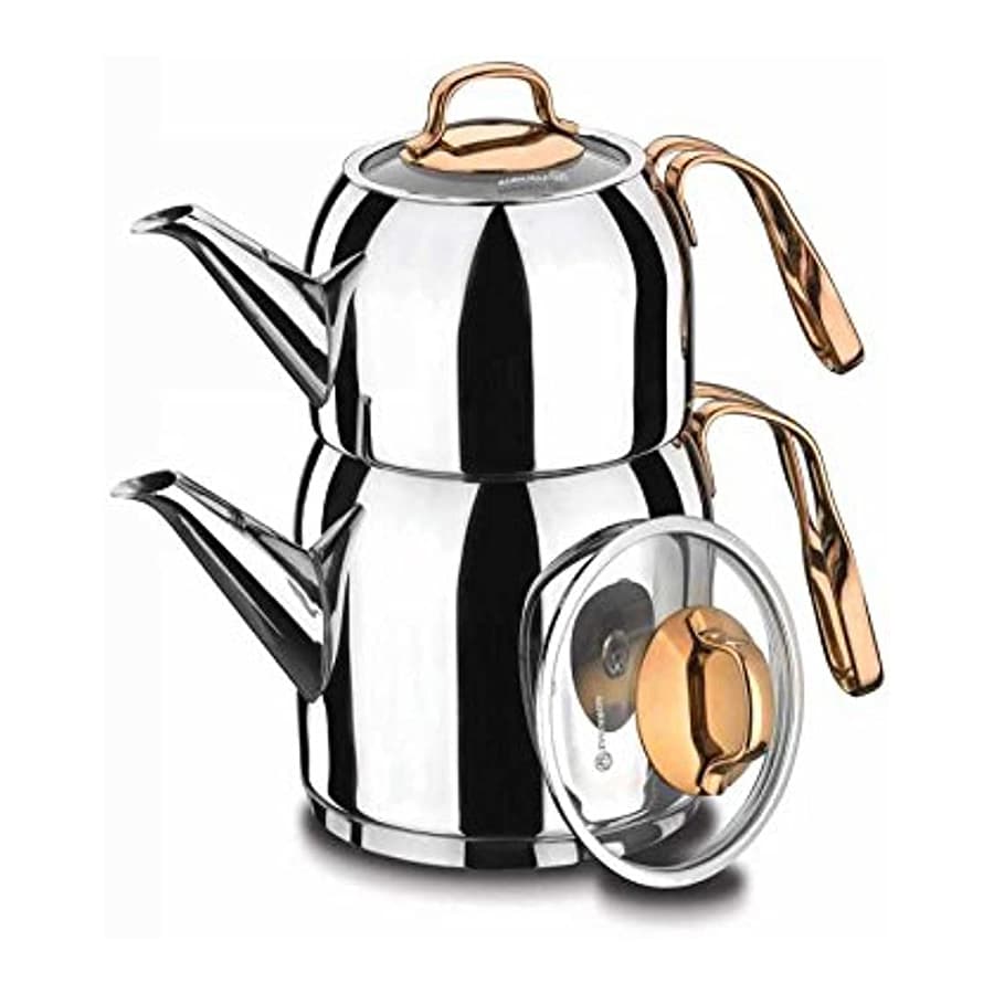 کتری و قوری مدل A192 کرکماز / KORKMAZ ROSANNA A192 KETTLE AND TEAPOT — تصویر ۵