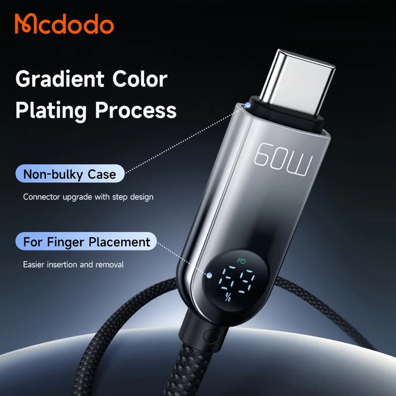کابل نمایشگردار مک دودو Mcdodo CA-4780 از نوع Type-C به Type-C با طول 1.2 متر (با گارانتی شرکتی) — تصویر ۶