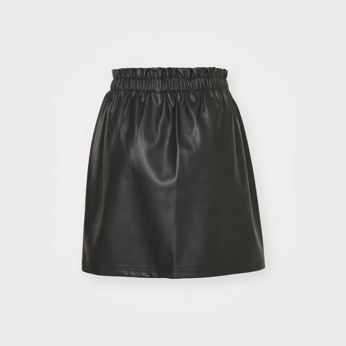 دامن چرم دخترانه اسپرت شیک مشکی برند ورو مودا دانمارک 156966 Vero Moda — تصویر ۲