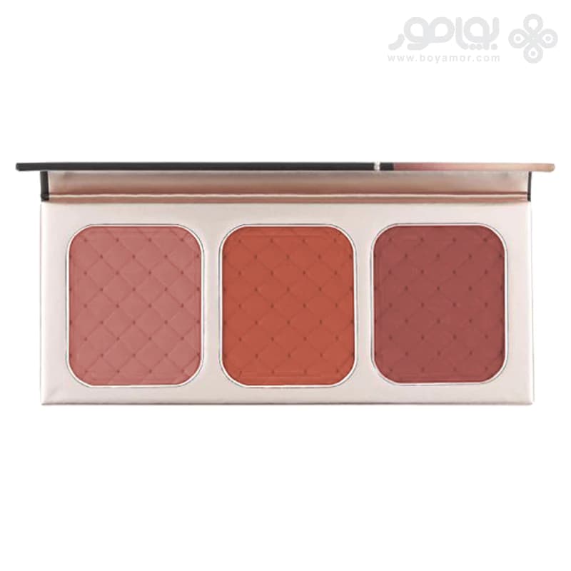 پالت رژگونه 3 رنگ کرکتر مدل GO BLUSH شماره 002