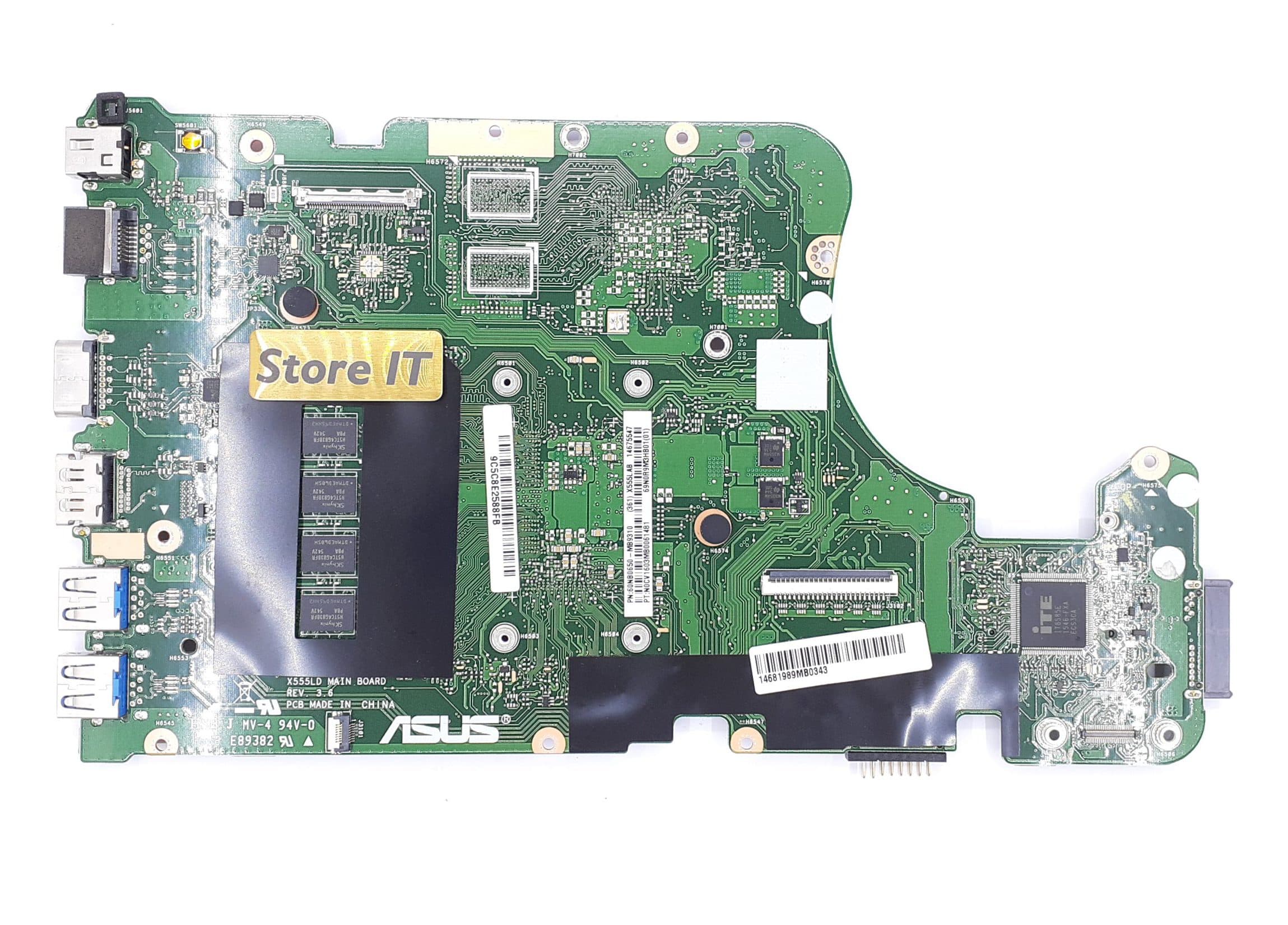 مادربرد لپ تاپ ایسوس X555LD REV. 3.6 I5-5 30P بدون گرافیک با رم 4GB — تصویر ۲