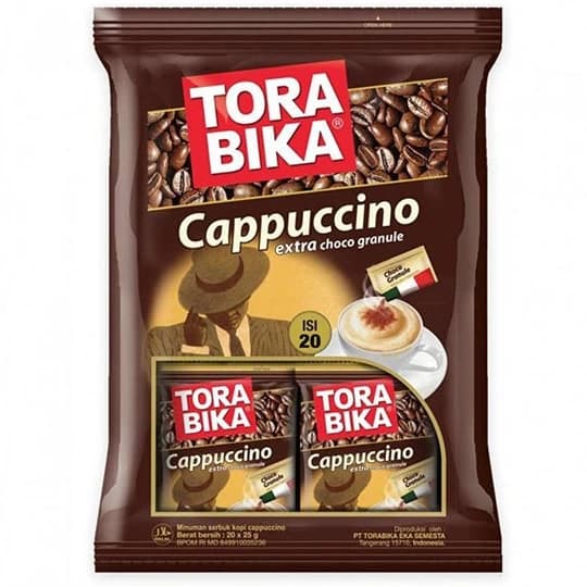 کاپوچینو ترابیکا (Tora Bika) بسته ۲۰ عددی وارداتی اندونزی