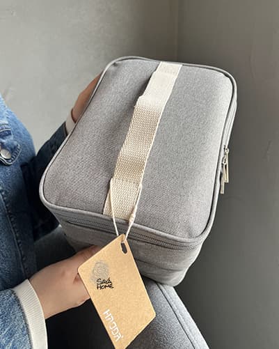 کیف ظرف غذا (لانچ باکس) دو طبقه دسته دار با عایق حرارتی HAODA — تصویر ۳