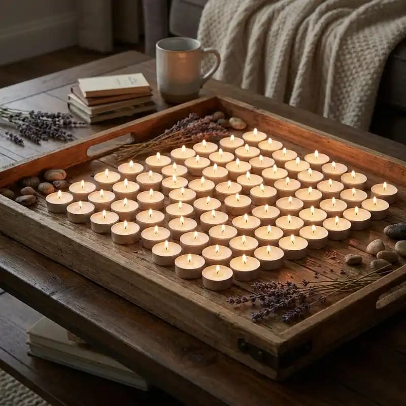 شمع وارمر مدل Candle White بسته 100 عددی — تصویر ۳