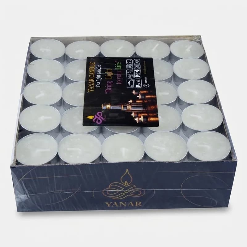 شمع وارمر یانار مدل tea light بسته 100 عددی