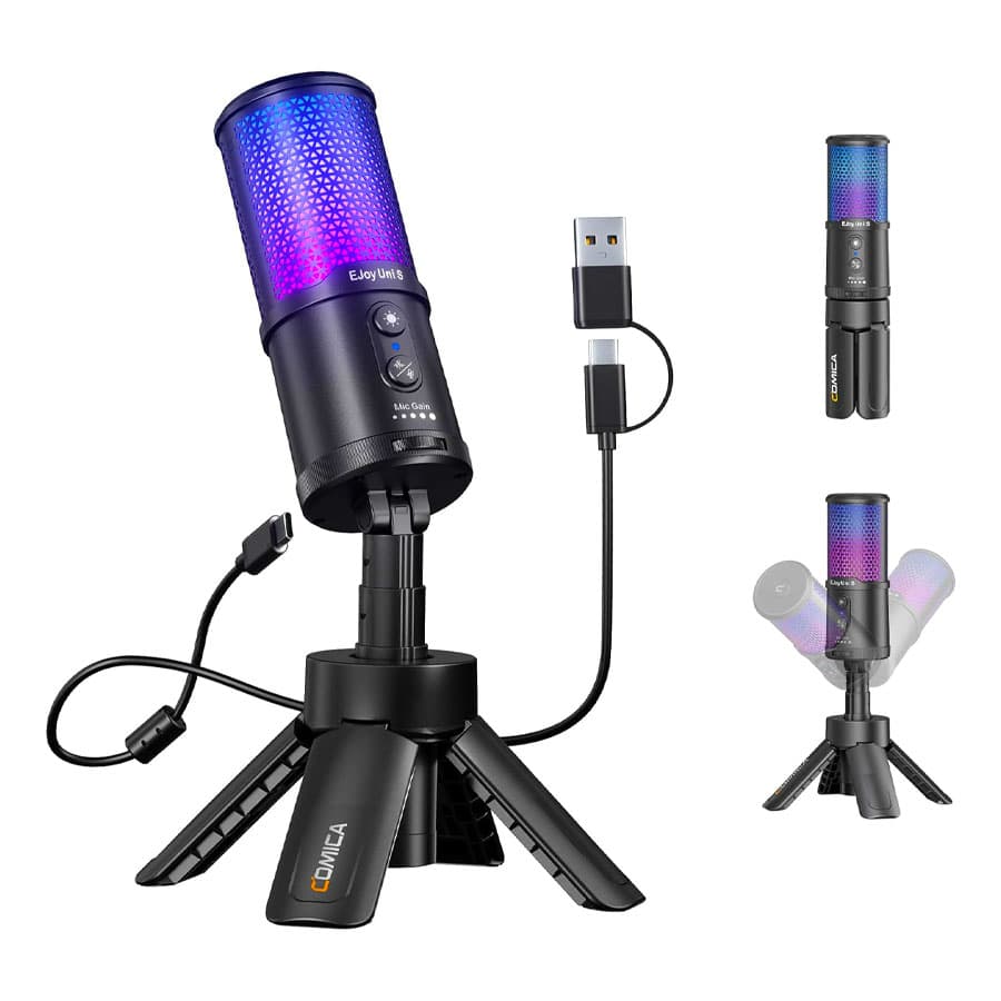 میکروفون گیمینگ کامیکا COMICA Microphone EJoy UNI S USB — تصویر ۳