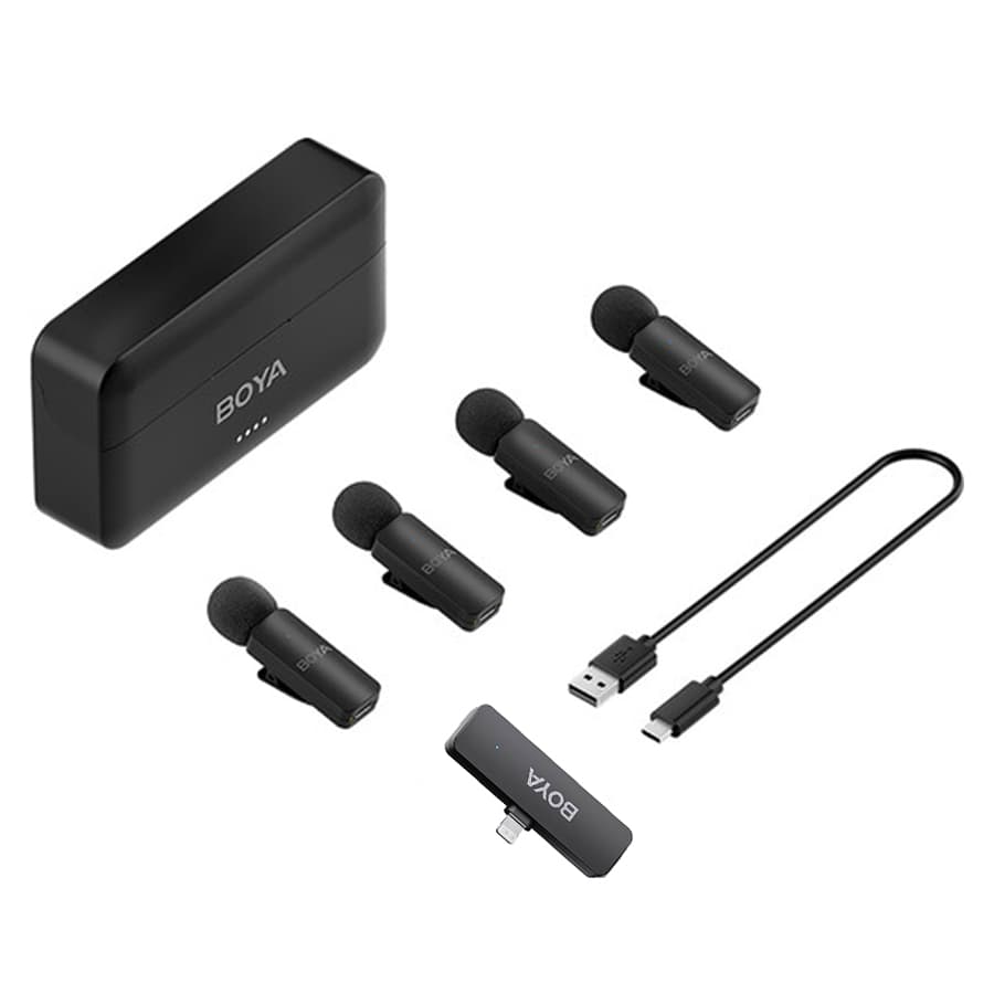 میکروفون بی سیم یقه ای بویا BOYA Microphone BY-V4D — تصویر ۴