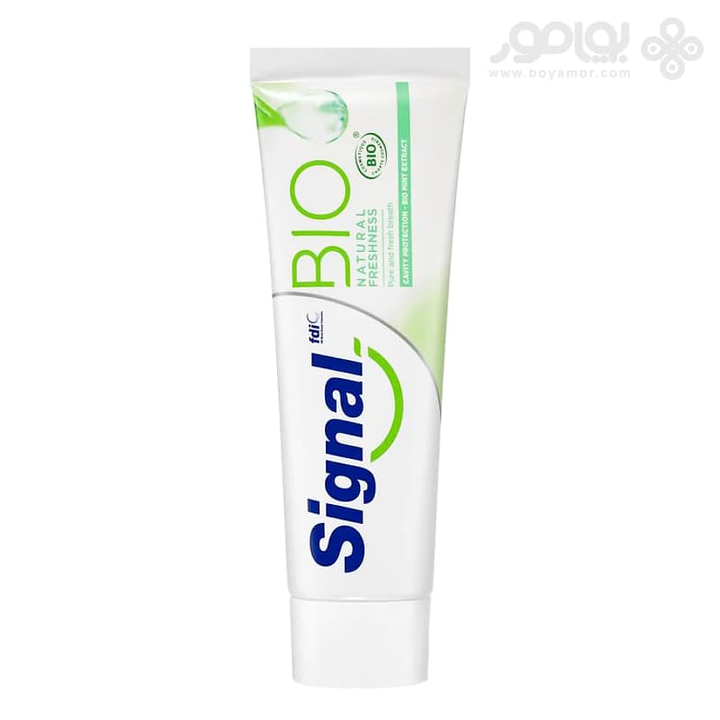 خمیر دندان سیگنال BIO مدل FRESH NATURAL حجم 75 میل — تصویر ۲