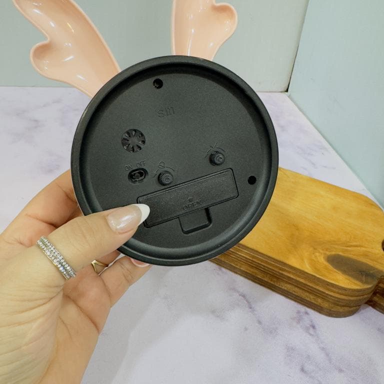 ساعت زنگ دار رومیزی طرح شاخ گوزن کد 2160 — تصویر ۶