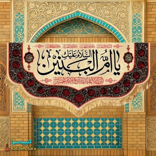 کتیبه مخمل یا ام البنین(س)